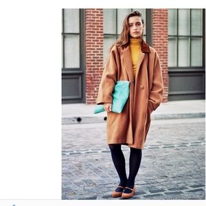 American Apparel Petite Wool Coat Caramel